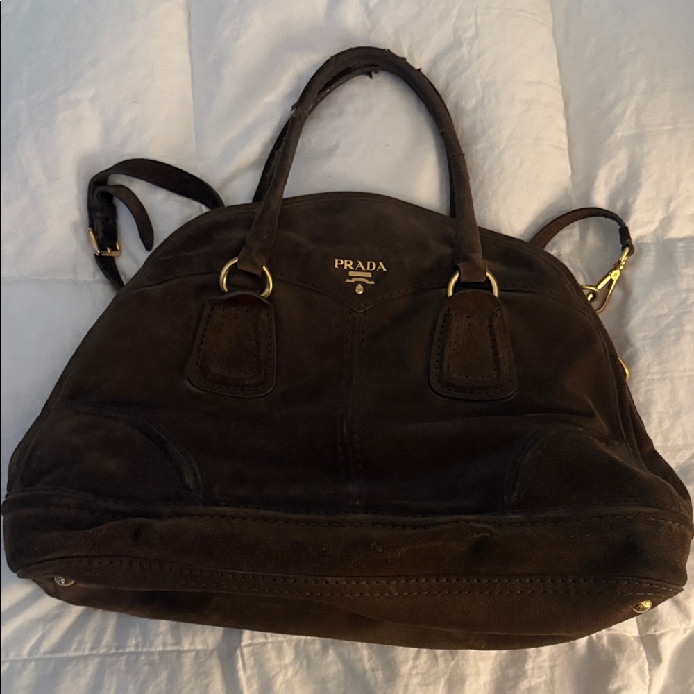 Prada suede bag